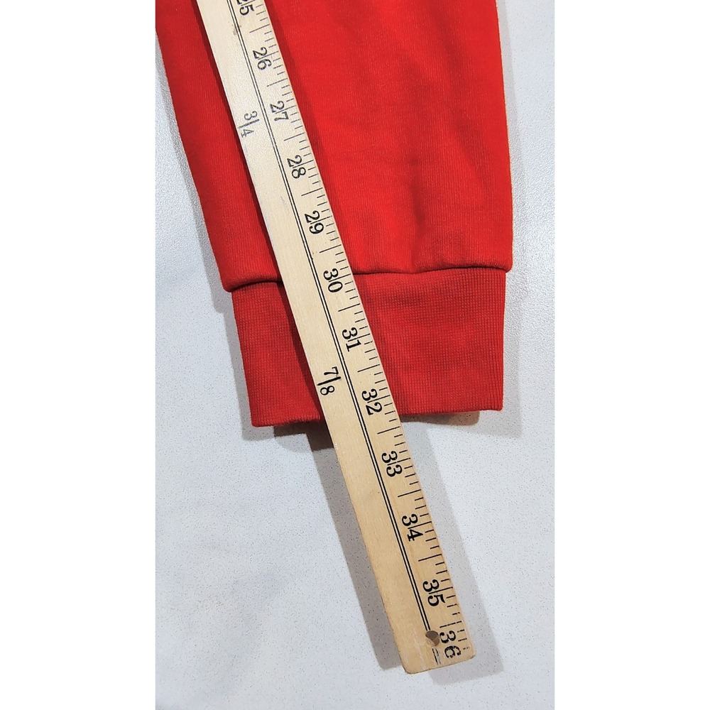 Lacoste Sport Hoodie Mens Large Red Full Zip Cotton Blend Fleece Sweatshirt Logo - Picture 13 of 15